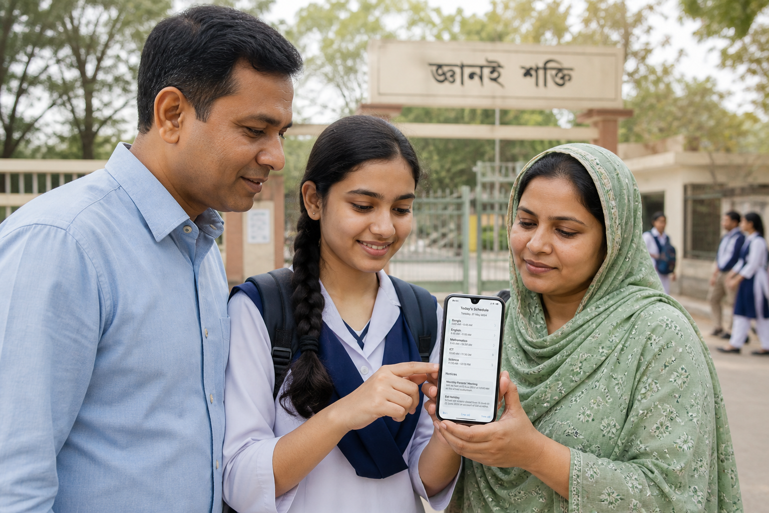 Parents on mobile